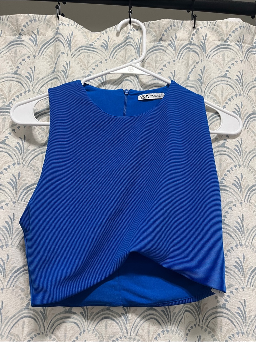 Zara Cobalt Blue Cropped Shell Tank